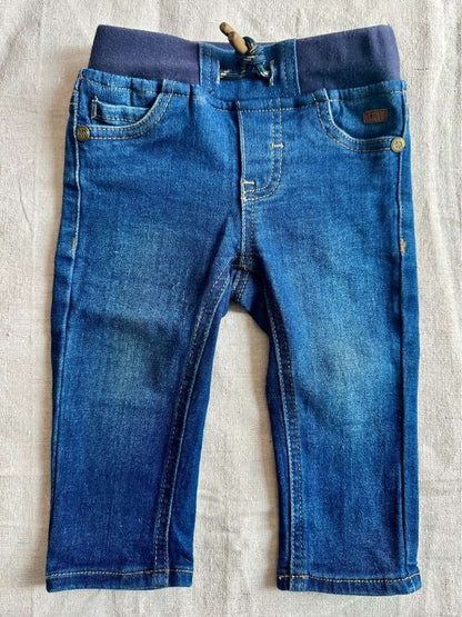 9m Nano baby blue jeans elastic waistband, Kids 9 Month (6-9M)