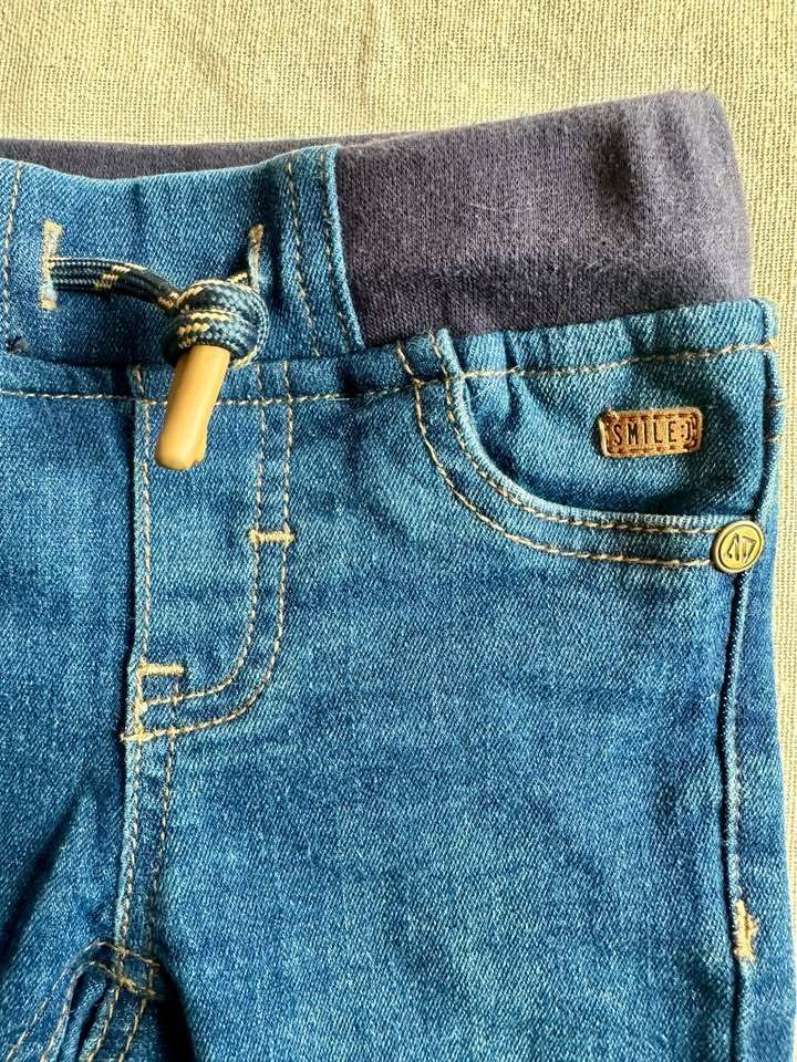 9m Nano baby blue jeans elastic waistband, Kids 9 Month (6-9M)
