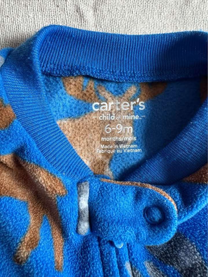6-9M Carter's 2-Pack Baby Fleece Animal Footed Pyjamas, Kids 9 Month (6-9M)