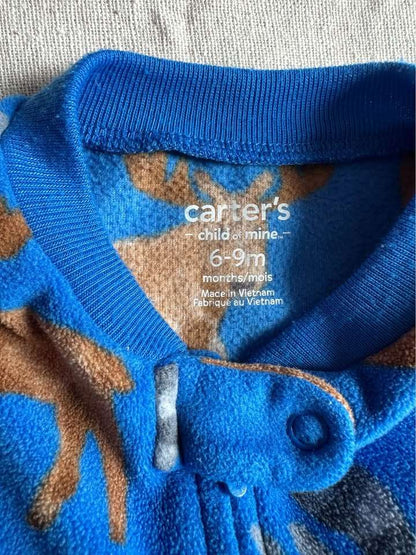 6-9M Carter's 2-Pack Baby Fleece Animal Footed Pyjamas, Kids 9 Month (6-9M)