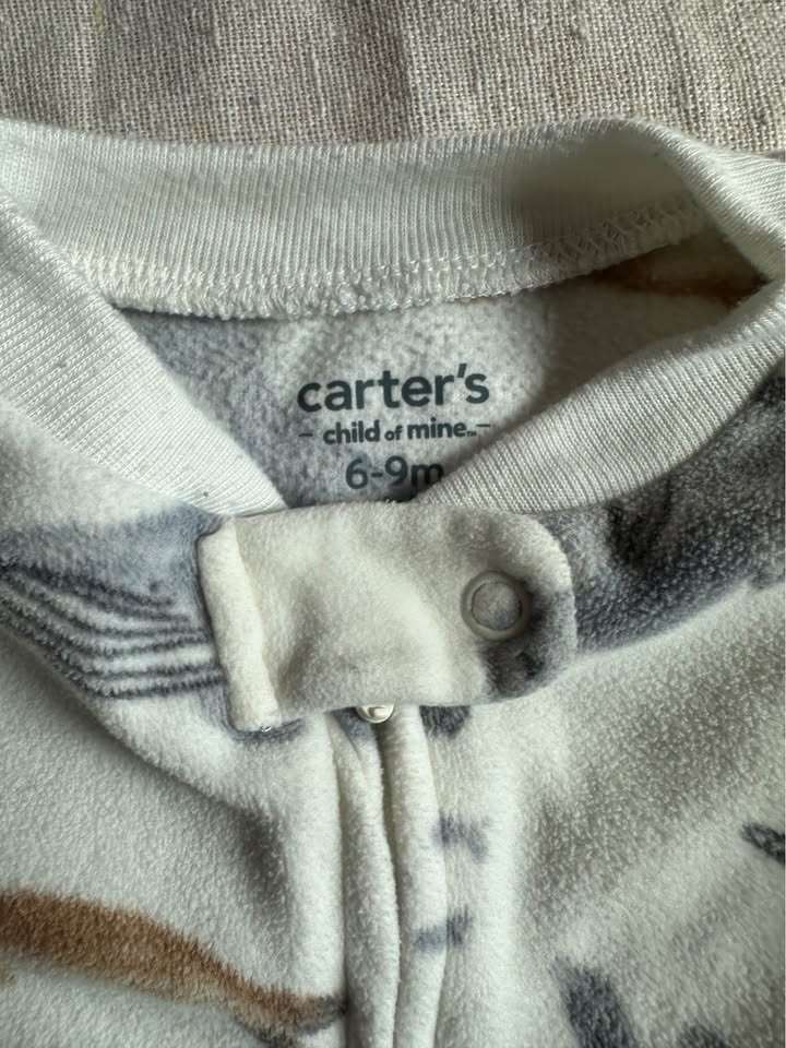 6-9M Carter's 2-Pack Baby Fleece Animal Footed Pyjamas, Kids 9 Month (6-9M)
