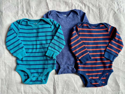 12m Simple Joys by Carter's Baby Bodysuits x3, Kids 12 Month (9-12M)
