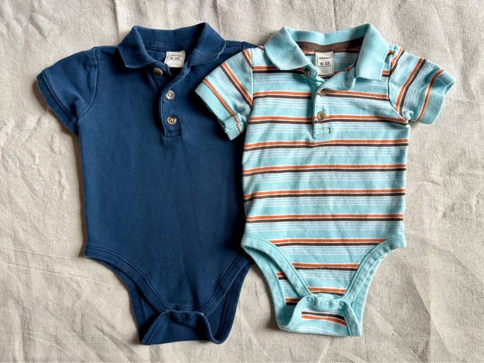 6-12m Old Navy baby polo bodysuits circa 2010, Kids 12 Month (9-12M)