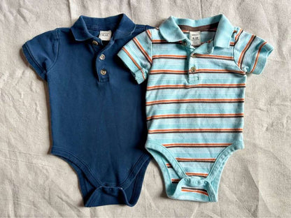 6-12m Old Navy baby polo bodysuits circa 2010, Kids 12 Month (9-12M)