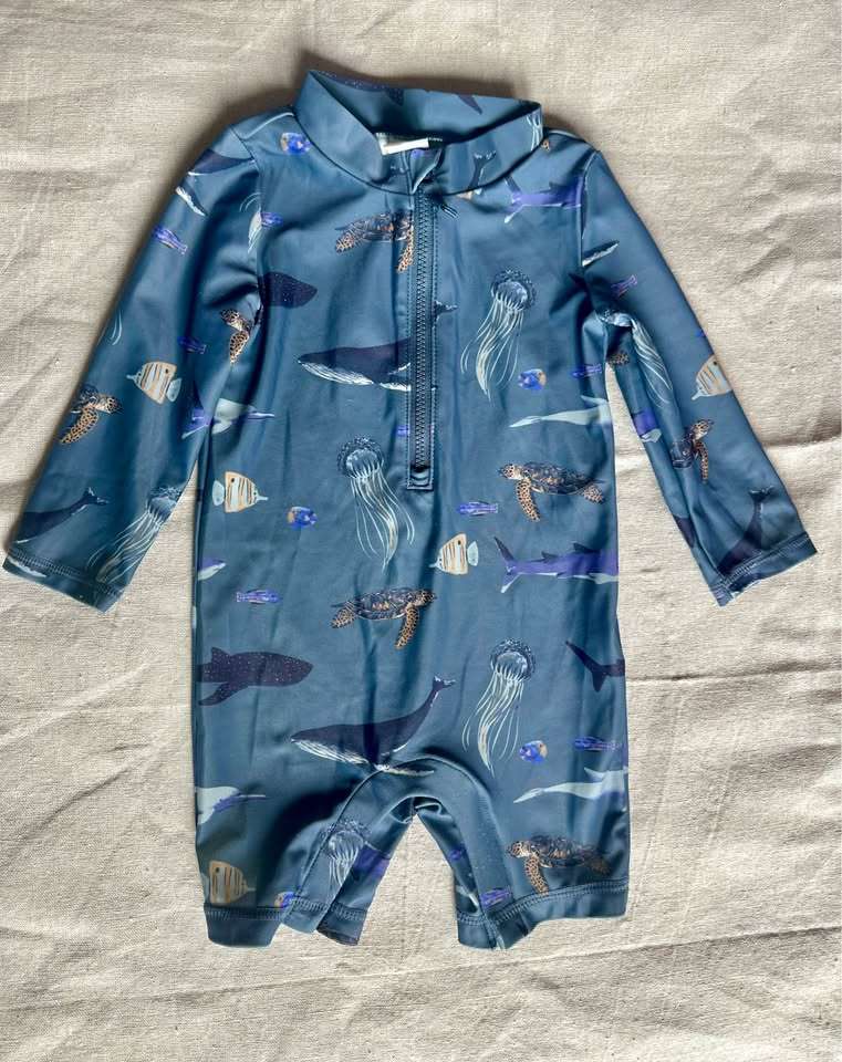 9M Little Planet by Carter's long sleeve swim suit, Kids 9 Month (6-9M)
