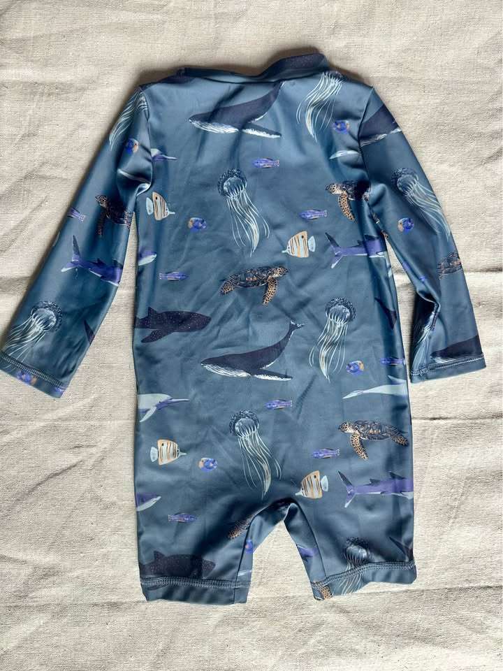 9M Little Planet by Carter's long sleeve swim suit, Kids 9 Month (6-9M)