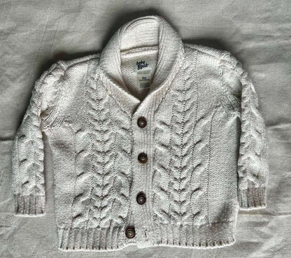 9M Baby B'gosh cream cable knit cardigan, Kids 9 Month (6-9M)