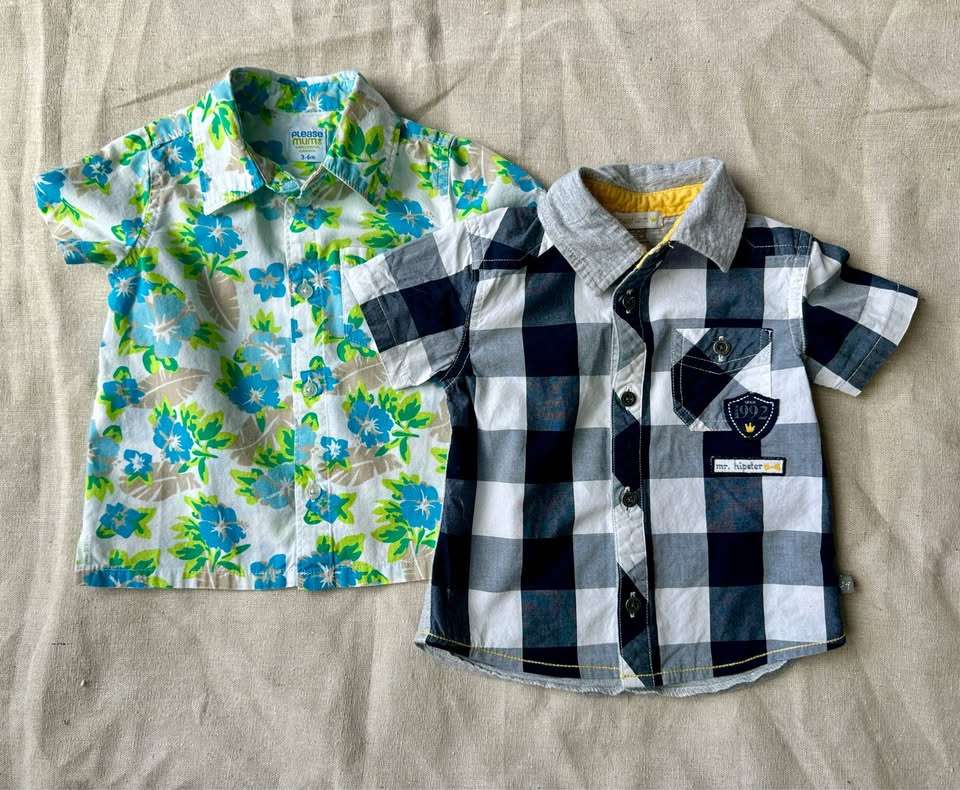 3-6m Please Mum and Petit Lem Baby Shirts, Kids 6 Month (3-6M)