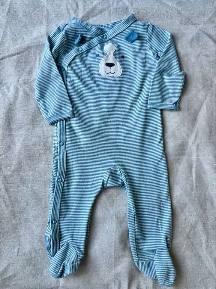3-6m Carter's Striped Bear Footed Sleeper, Kids 6 Month (3-6M)