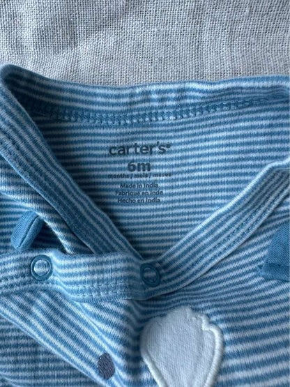 3-6m Carter's Striped Bear Footed Sleeper, Kids 6 Month (3-6M)
