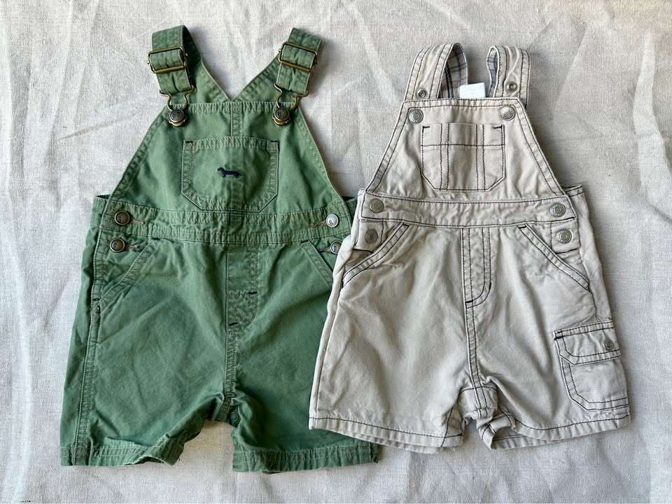 3-6m Gymboree & Old Navy Baby Boy Overalls x2 CA$10CA$15, Kids 6 Month (3-6M)