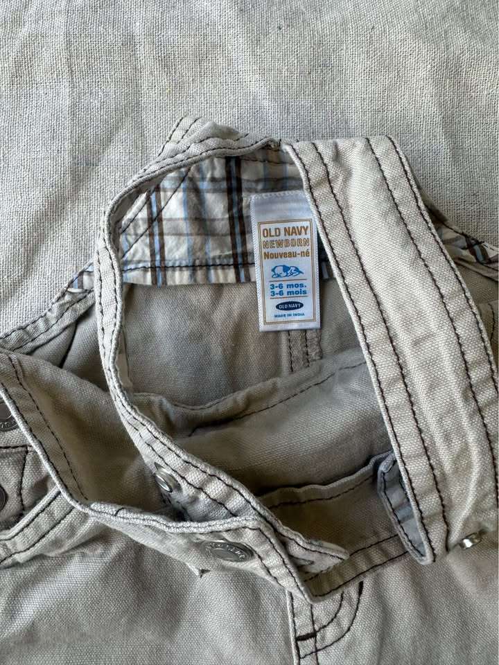3-6m Gymboree & Old Navy Baby Boy Overalls x2 CA$10CA$15, Kids 6 Month (3-6M)