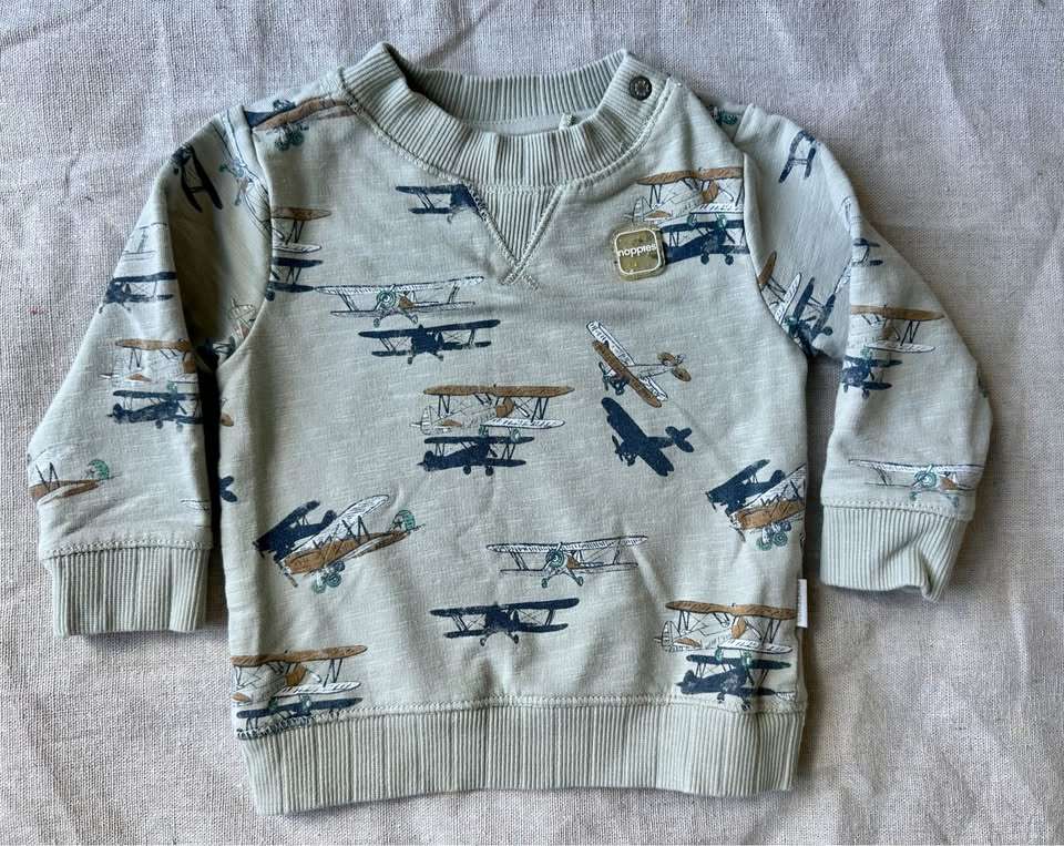 2-4m Noppies Airplane Print Baby Sweatshirt MSRP$45, Kids 3 Month (0-3M)