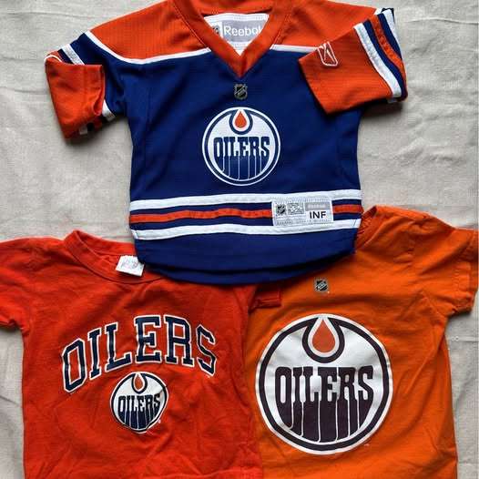 2-3T Edmonton Oilers Toddler Apparel Lot -McDavid Jersey & T-Shirts, Kids 2T