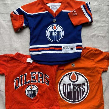 2-3T Edmonton Oilers Toddler Apparel Lot -McDavid Jersey & T-Shirts, Kids 2T