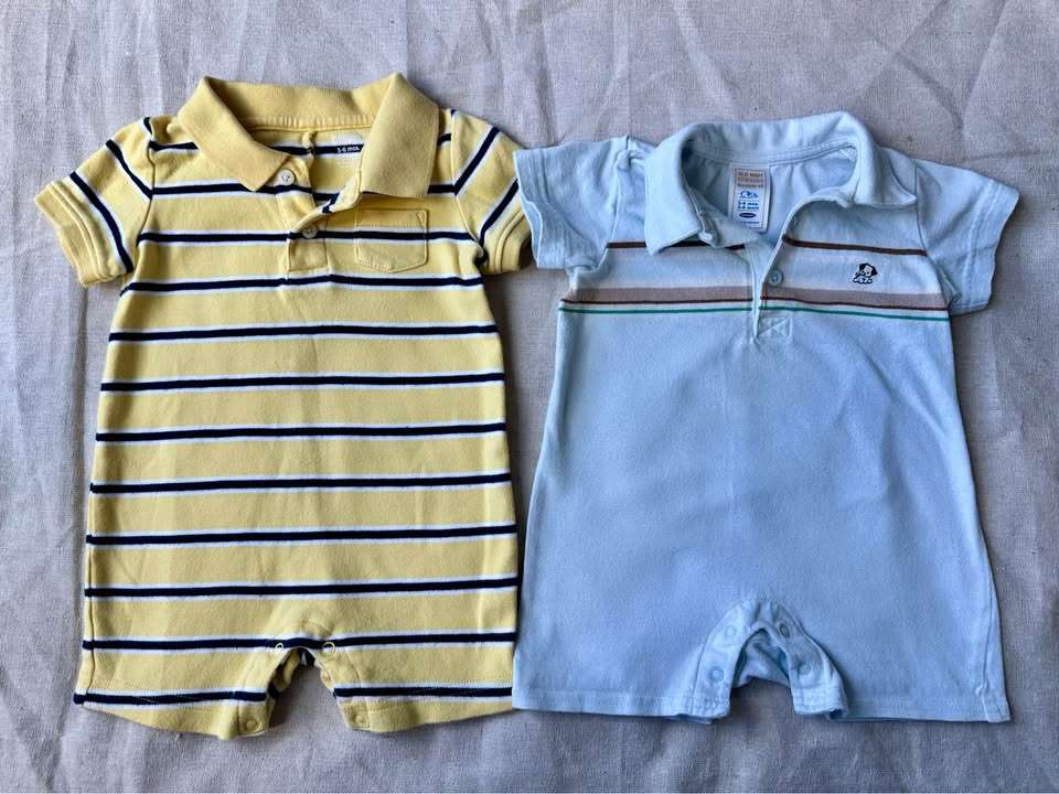 3-6m Gymboree and Old Navy Baby Polo Rompers CA$8CA$10, Kids 6 Month (3-6M)