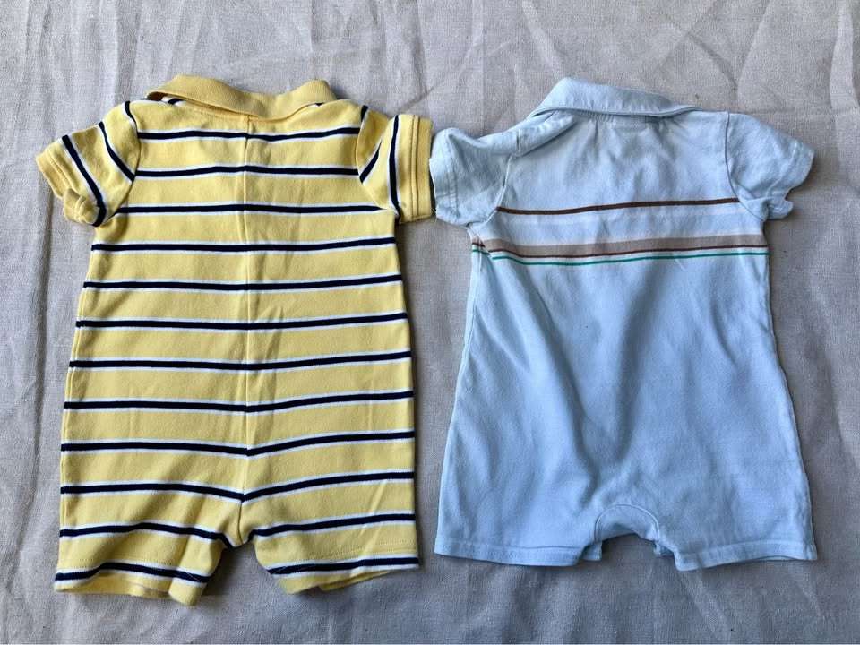 3-6m Gymboree and Old Navy Baby Polo Rompers CA$8CA$10, Kids 6 Month (3-6M)