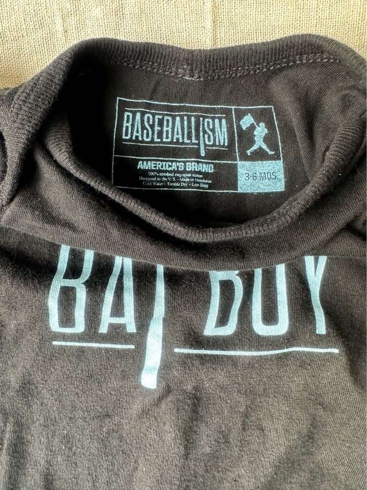 3-6M Toronto Blue Jays and Baseballism Bat Boy Onesies, Kids 6 Month (3-6M)