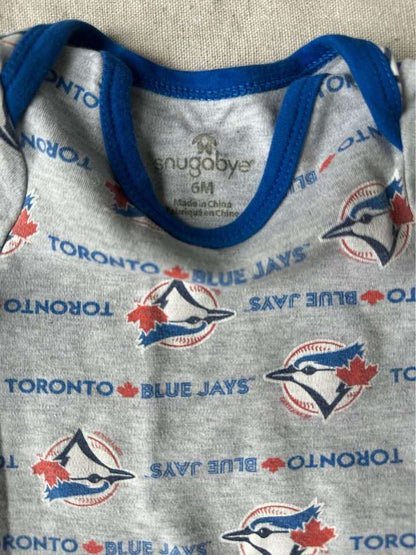 3-6M Toronto Blue Jays and Baseballism Bat Boy Onesies, Kids 6 Month (3-6M)