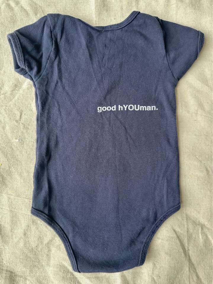3-6M good hYOUman Black Baby Onesie, Kids 6 Month (3-6M)
