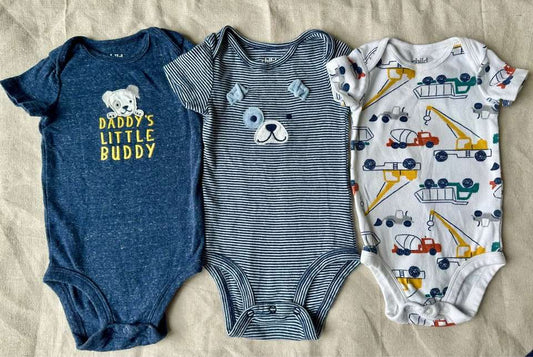 3-6m Carter's Baby Boy Onesies 3-Pack