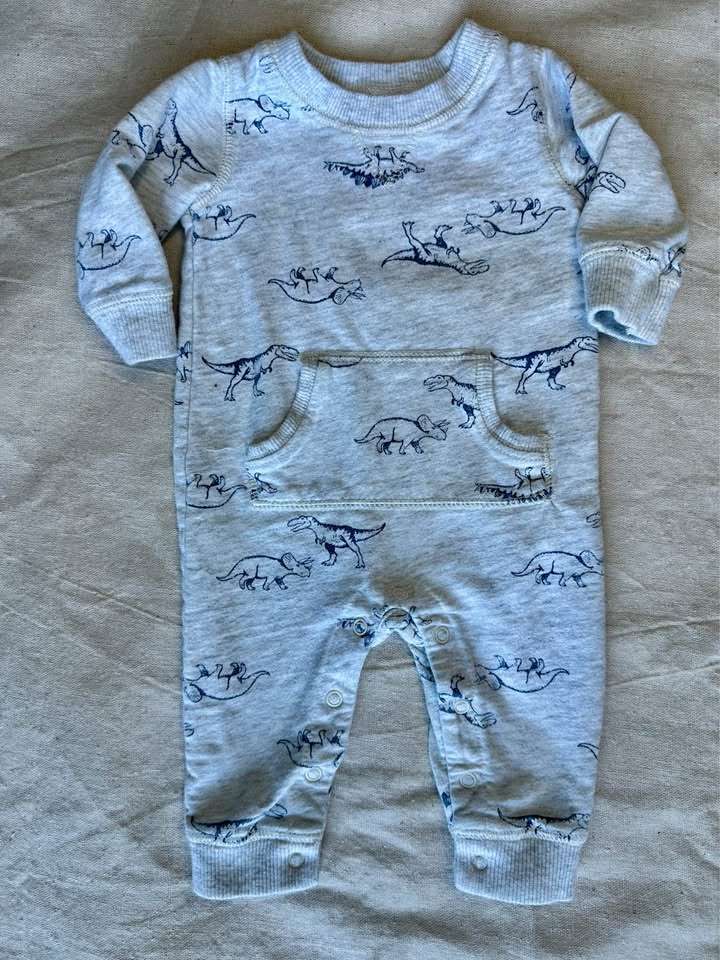 6m Carter's Dinosaur Print Romper, Kids 6 Month (3-6M)