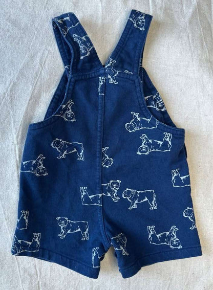 6m Carters Bulldog Print Baby Shortalls, Kids 6 Month (3-6M)