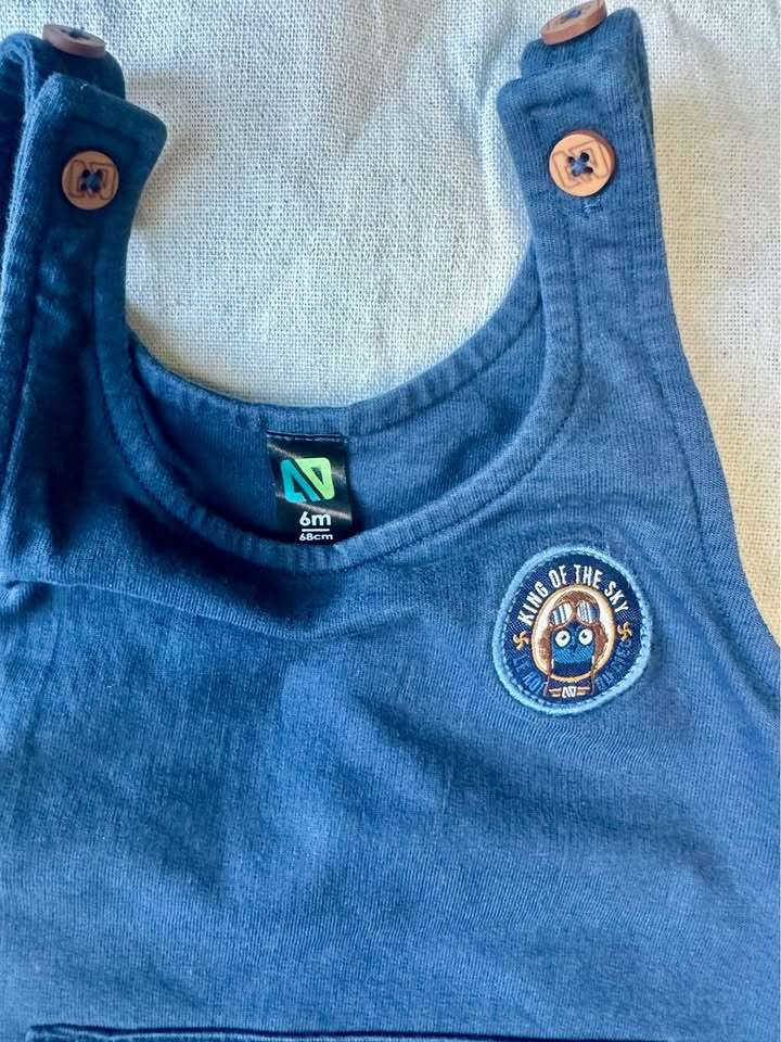 3-6m Nano Cotton Overalls, Kids 6 Month (3-6M)