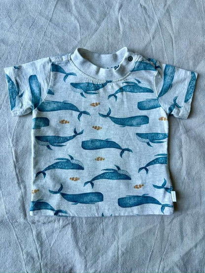 4-6m Noppies Whale T-Shirt, Kids 6 Month (3-6M)