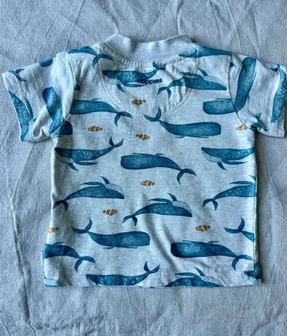4-6m Noppies Whale T-Shirt, Kids 6 Month (3-6M)