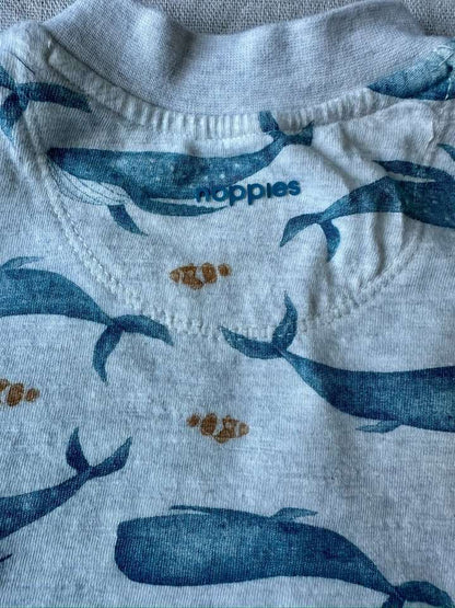 4-6m Noppies Whale T-Shirt, Kids 6 Month (3-6M)