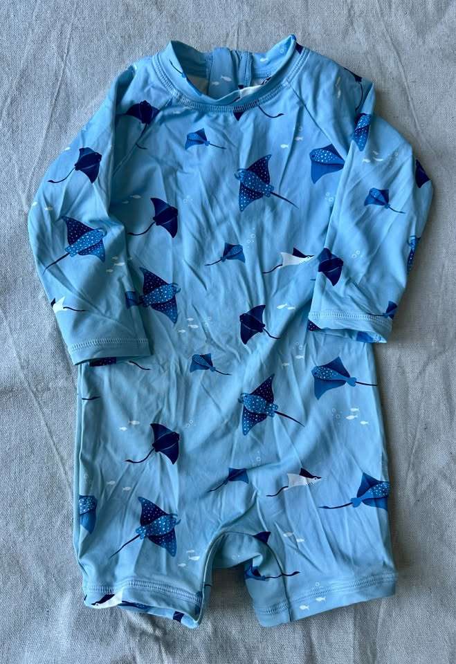3-6m Petit Lem Boys Long Sleeve Swimsuit, Kids 6 Month (3-6M)