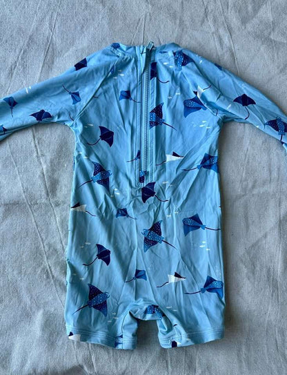 3-6m Petit Lem Boys Long Sleeve Swimsuit, Kids 6 Month (3-6M)