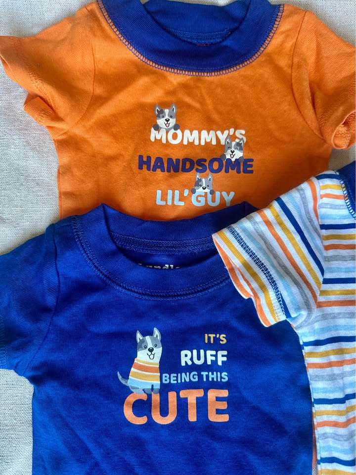 3-6m Husky puppies 5-Pack Baby Bodysuits NWOT, Kids 6 Month (3-6M)