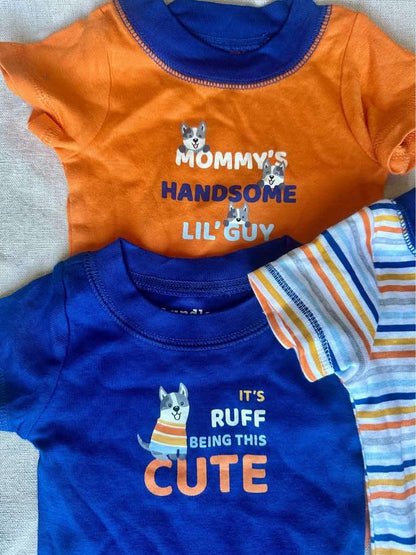 3-6m Husky puppies 5-Pack Baby Bodysuits NWOT, Kids 6 Month (3-6M)