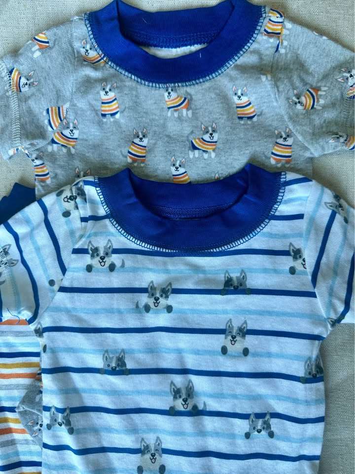 3-6m Husky puppies 5-Pack Baby Bodysuits NWOT, Kids 6 Month (3-6M)