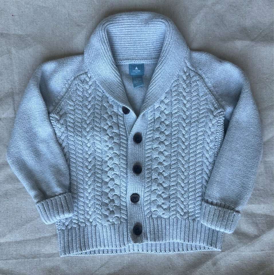 12-18m babyGap Cable Knit Shawl Collar Cardigan, Kids 18 Month (12-18M)