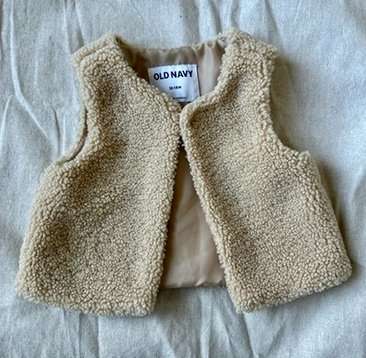 12-18M Girls Fur Vest, Kids 18 Month (12-18M)