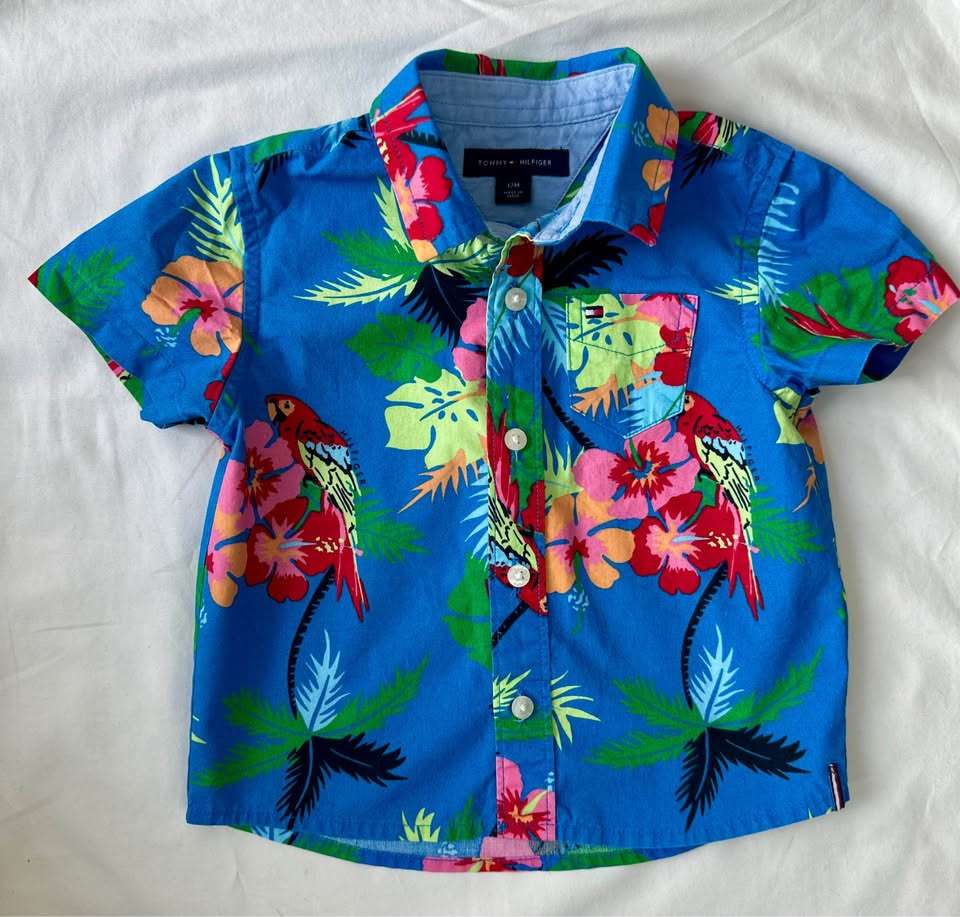 12m Tommy Hilfiger Hawaii Shirt, Kids 12 Month (9-12M)