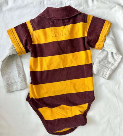18m Osh Kosh Rugby shirt bodysuit, Kids 18 Month (12-18M)