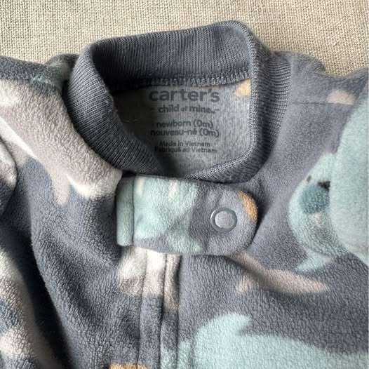 NB Carter's Newborn Fleece Footed Pajamas, Kids Newborn