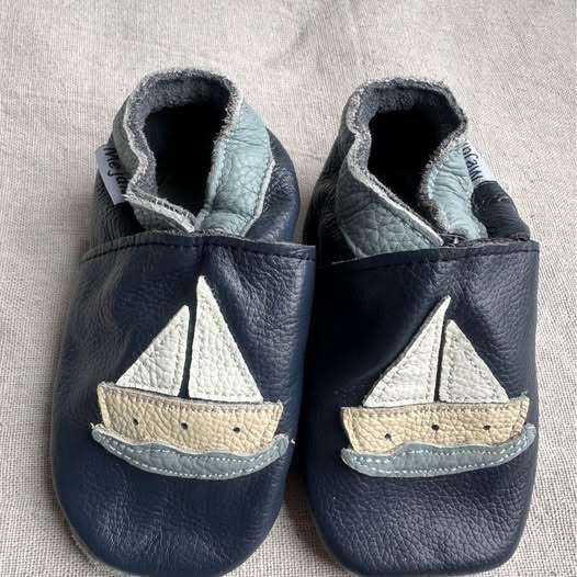 12-18 month new Mejale Leather Sailboat Baby Moccasins