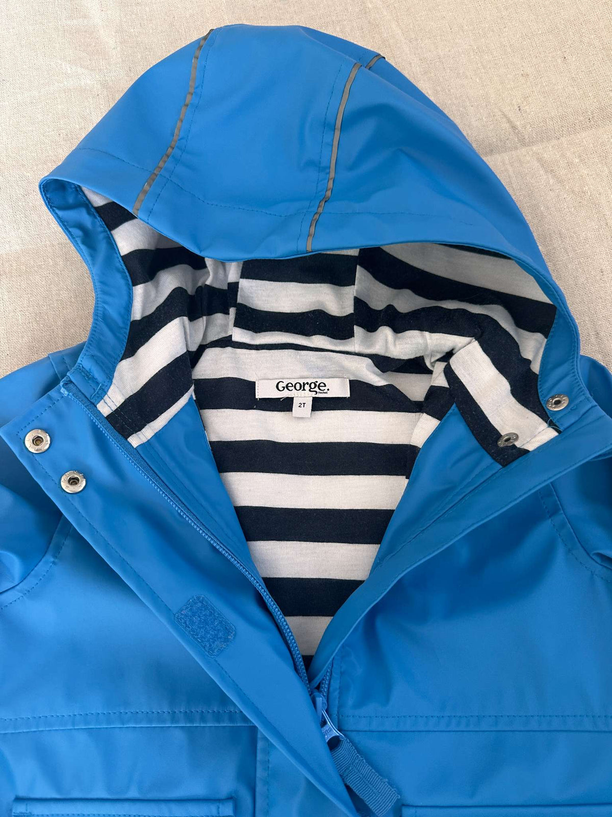 2T George Blue Rain Jacket, Kids 2T