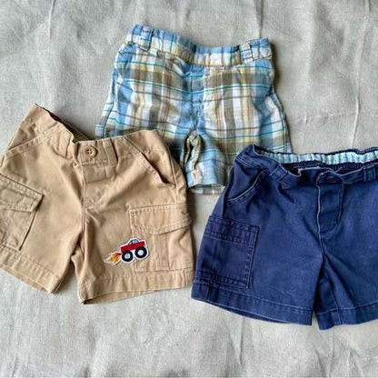 0-3M Baby Boy Shorts - 3 Pack, Kids 3 Month (0-3M)