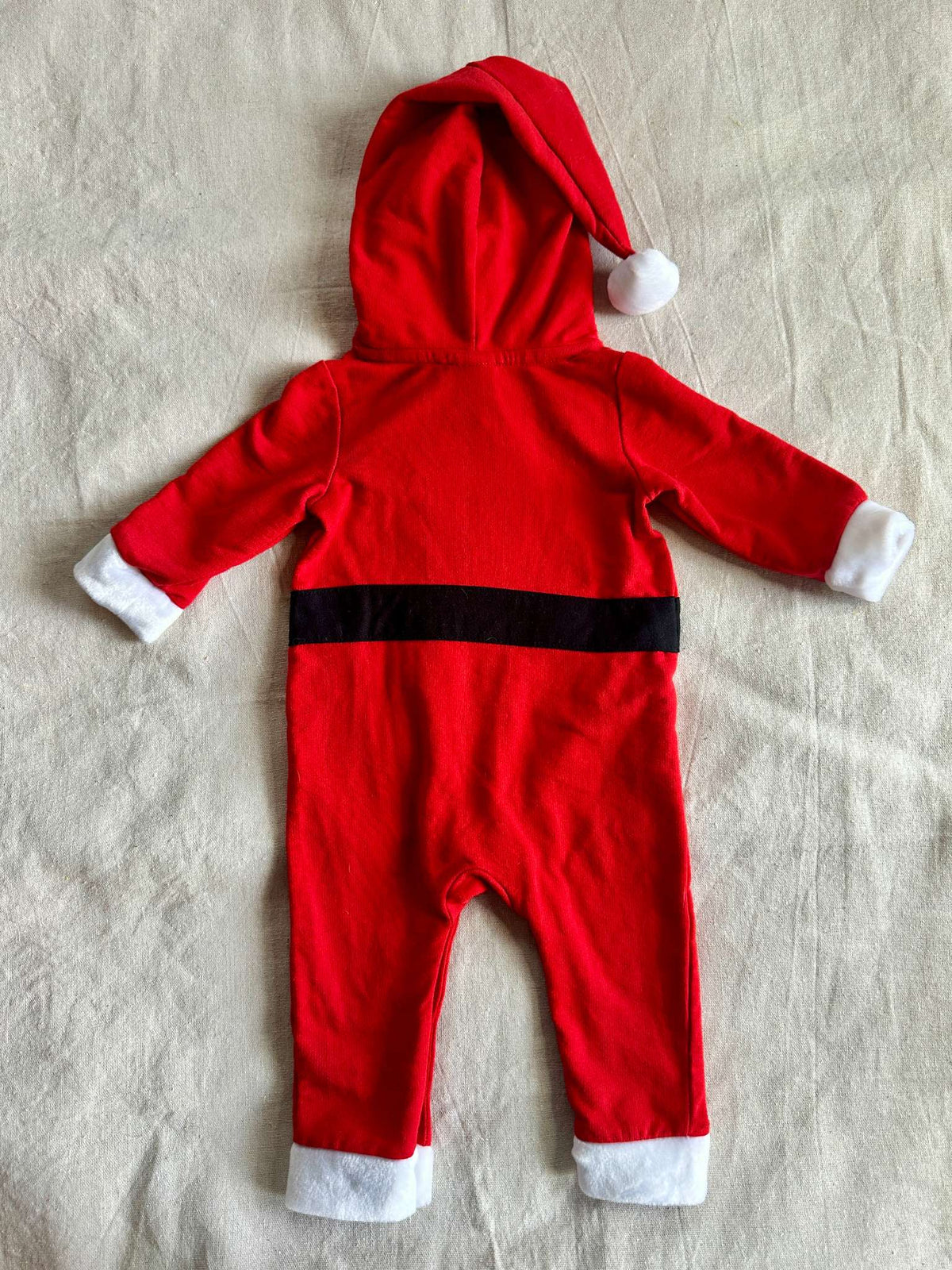 Cat & Jack Baby Santa Hooded Romper, Kids 9 Month (6-9M)