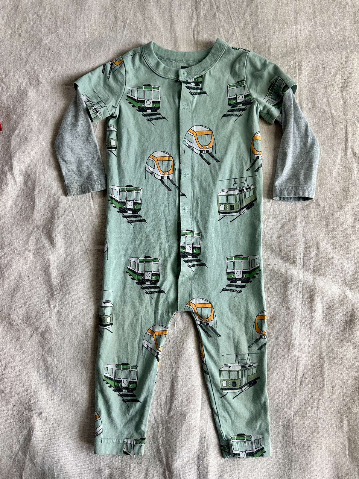 Tea Collection Copenhagen transit Print Romper, Kids 18 Month (12-18M)