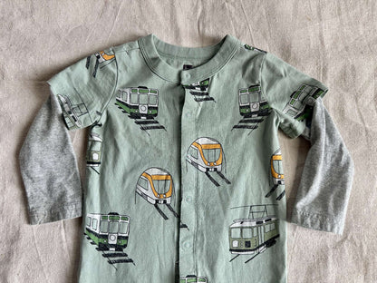 Tea Collection Copenhagen transit Print Romper, Kids 18 Month (12-18M)