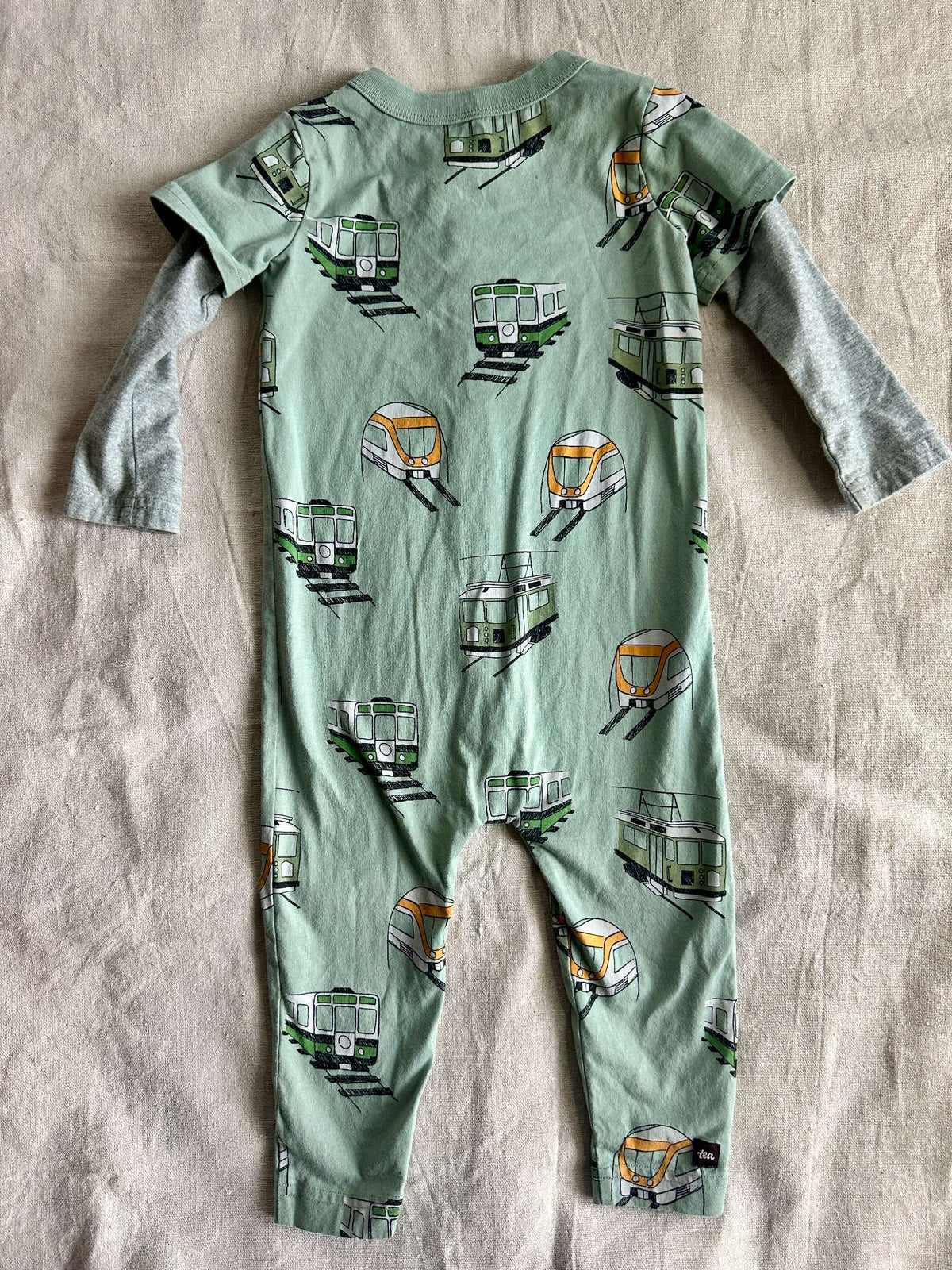 Tea Collection Copenhagen transit Print Romper, Kids 18 Month (12-18M)