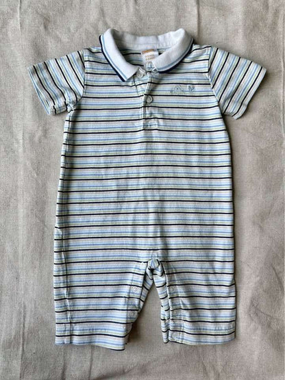 3M Gymboree Striped Polo Romper, Kids 3 Month (0-3M)