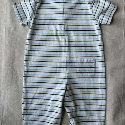 3M Gymboree Striped Polo Romper, Kids 3 Month (0-3M)